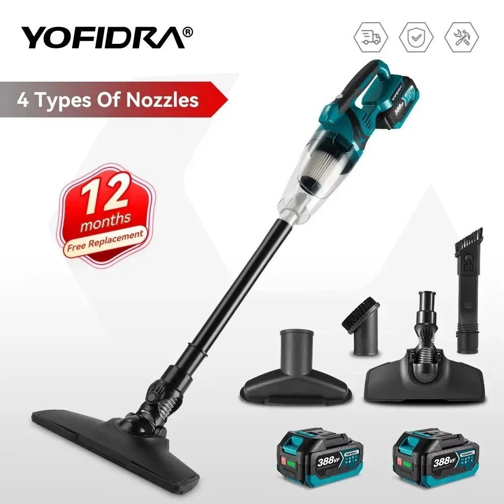 Yofidra 1500 Вт беспроводной ручной электрический пылесос перезаряжаемый инструмент для чистки домашних шерсти домашних животных для Makita 18 В аккумуляторный штифт