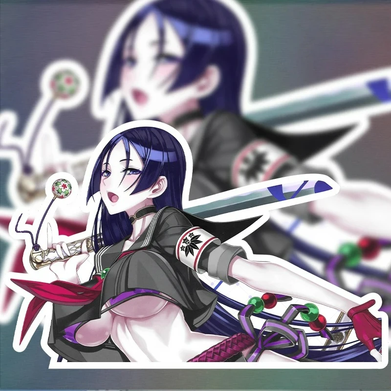 Stiker Klasik JDM Anime Girl Jendela Belakang Mobil Motor Bumper Bagasi Laptop Pelindung Goresan Grafiti Stiker Mobil Tahan Air