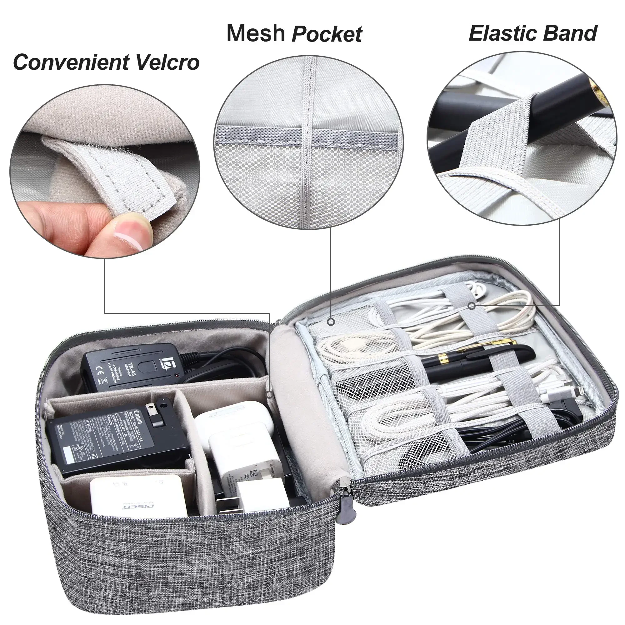 Sac de rangement numérique Portable, Gadget USB, pochette de rangement de câbles étanche, appareils électroniques, accessoires, Pack de fournitures
