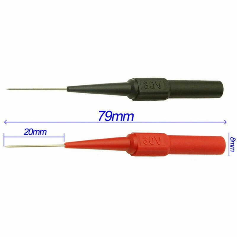 2PCS Multimetro Digitale Sonda Dispositivo di Misura Morsetto Cavo di Prova in Rame Multimetro Digitale Attrezzature di Prova 1A/30V Sonde di Prova Spina