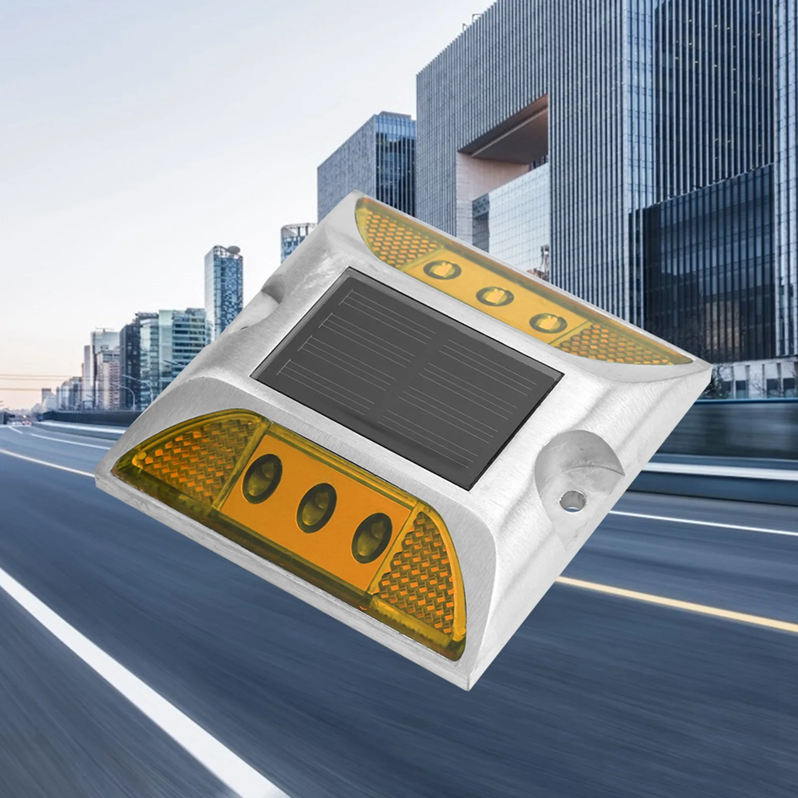Luci di ingombro a terra a energia solare a LED lampada a punta per autostrada stradale impermeabile per esterni