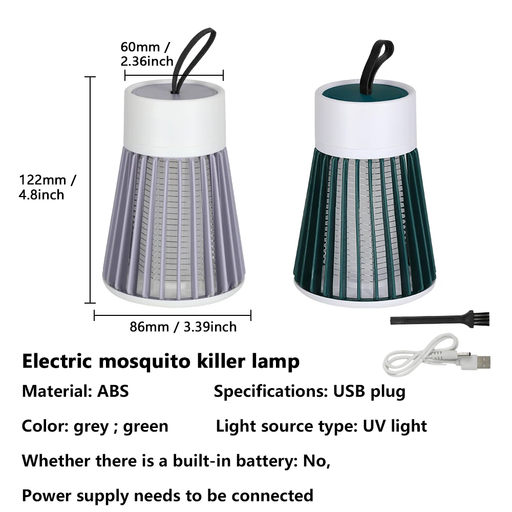 전기 충격 모기 살충 램프, USB 5V 파리 트랩 재퍼, 곤충 퇴치, 침실 야외 모기 방지 트랩