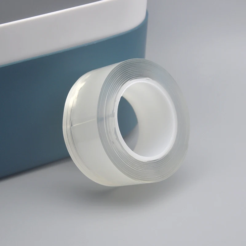 Nano tape has strong adhesion and can be removed without leaving any residue. Transparent waterproof tape. Double-sided tape.