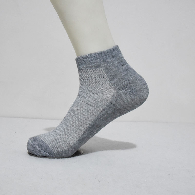 Calcetines tobilleros transpirables para hombre, medias de malla sólida de alta calidad, gran oferta, 1 par, 2023