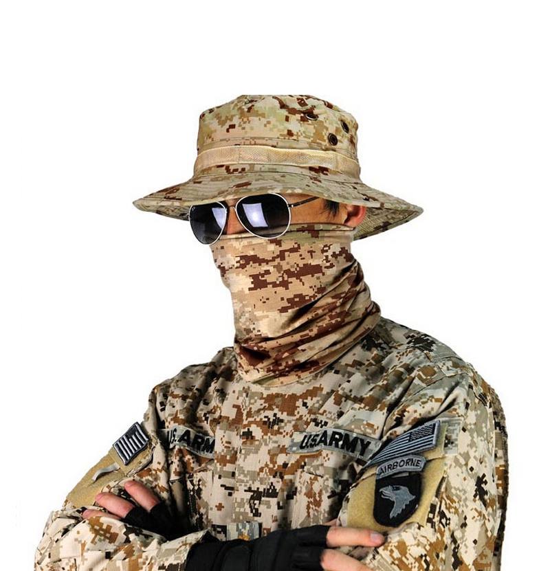 Sombreros Boonie tácticos de camuflaje para acampar, cubo para escalar, sombrero de francotirador para hombres, gorra para pesca al aire libre, senderismo, gorras Boonie protectoras solares