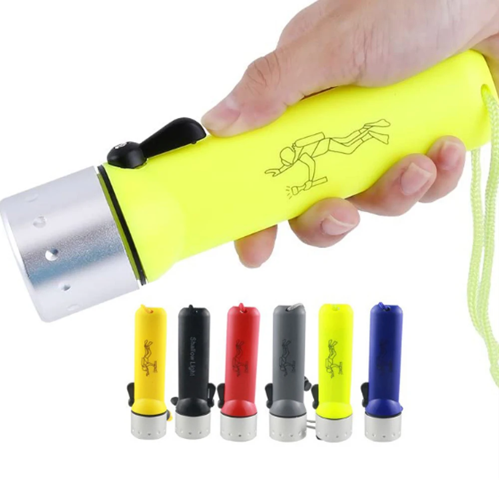Linterna de buceo impermeable profesional Led, iluminación subacuática fuerte, iluminación de emergencia para el hogar y exteriores, linterna de Luz De Carretera