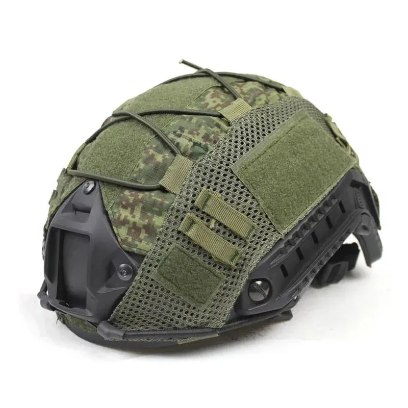 BOOIU Tactical Helmet Cover Cloth for Airsoft Fast Helmet with Velcro Hunting CS Camo Military Helmet Cloth-Without Helmet
