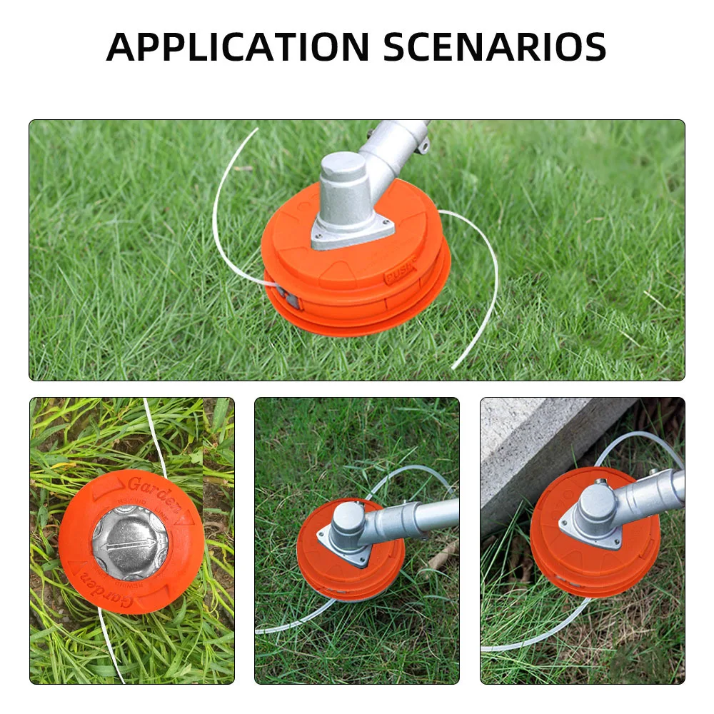 Cabezal de repuesto para cortadora de hilo de ajuste Universal, cabezal de corte de césped automático para maquinaria de jardín de gasolina, desbrozadora