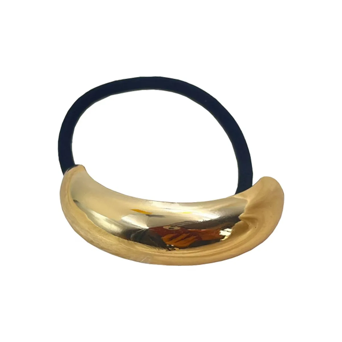 Vendita calda moda metallo irregolare doppio strato fasce per capelli corda donna fascia elastica per capelli coda di cavallo accessori per capelli