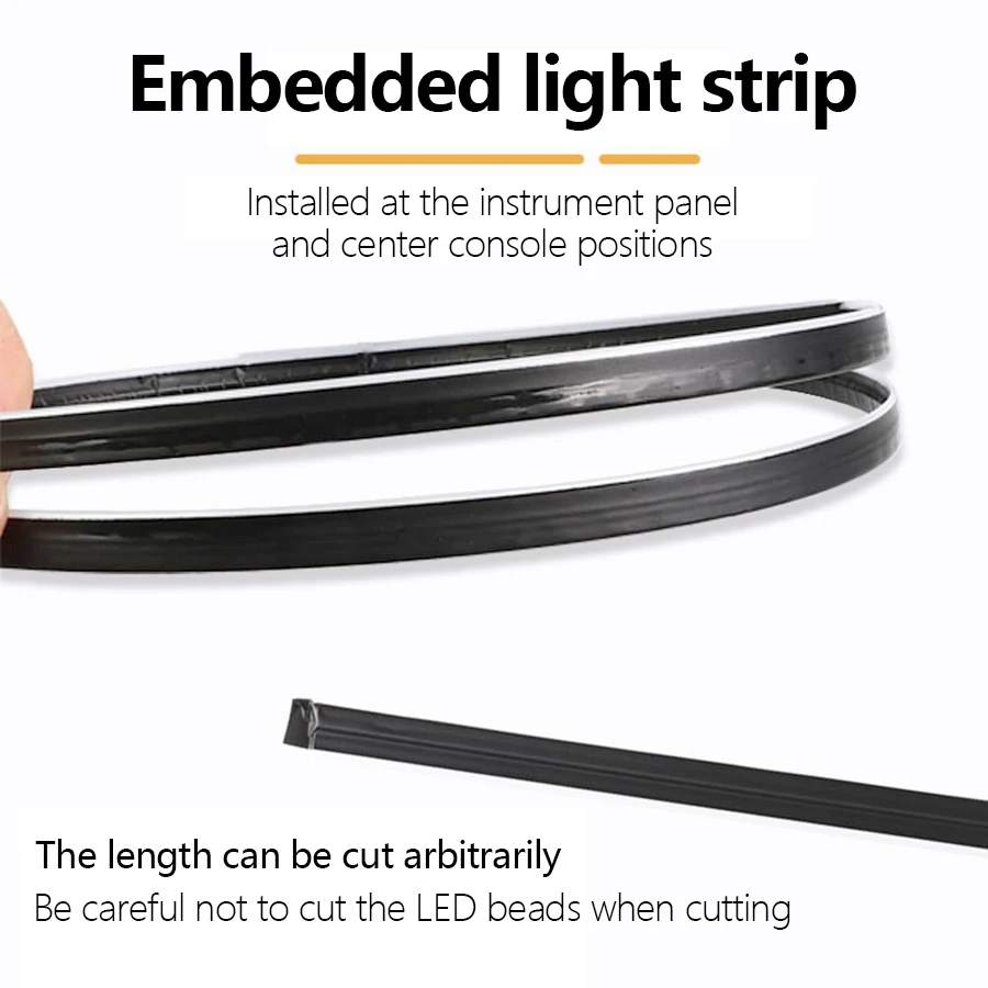 10/14/18 em 1 led luzes ambientais do carro 213 64 cores rgb sinfonia streamer bluetooth arco-íris tiras acrílicas kit de lâmpada atmosfera 12v