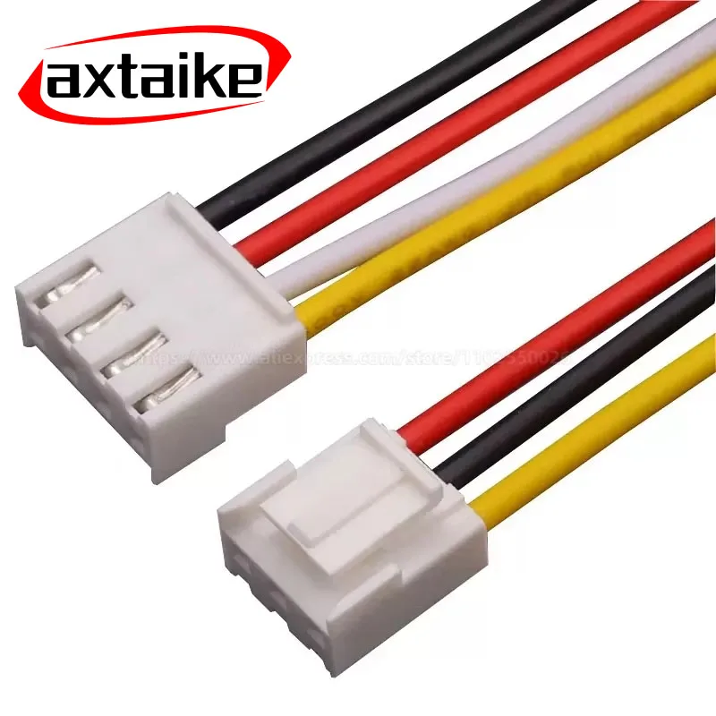 10PCS VH VH3.96 2/3/4/5/6 Pin Female Housing Plug Connector With Wire 22AWG 20cm 2p 3p 4p 5p 6p 3.96MM Single Head Tinned Cable