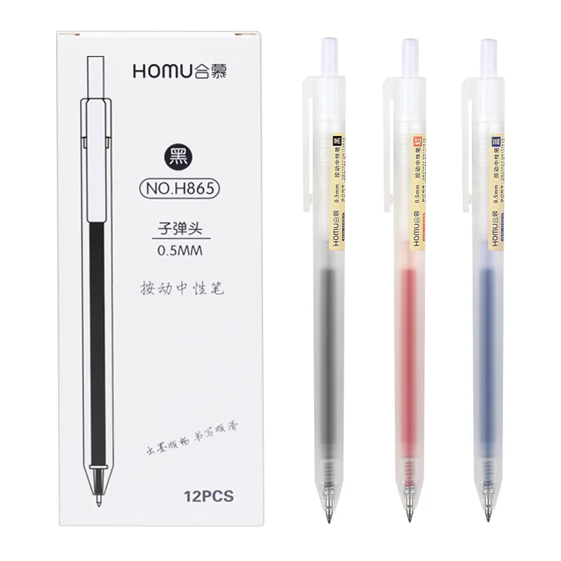 3/6/10Pcs Gel Pens Set Black/red/blue Ballpoint for writing 0.5mm Refills Office Accessories School Supplies Stationery