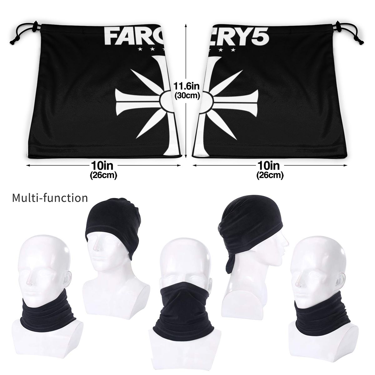 Far Cry 5 Microfiber Neck Gaiter Bandana Scarf Sports Ourdoor High Quality