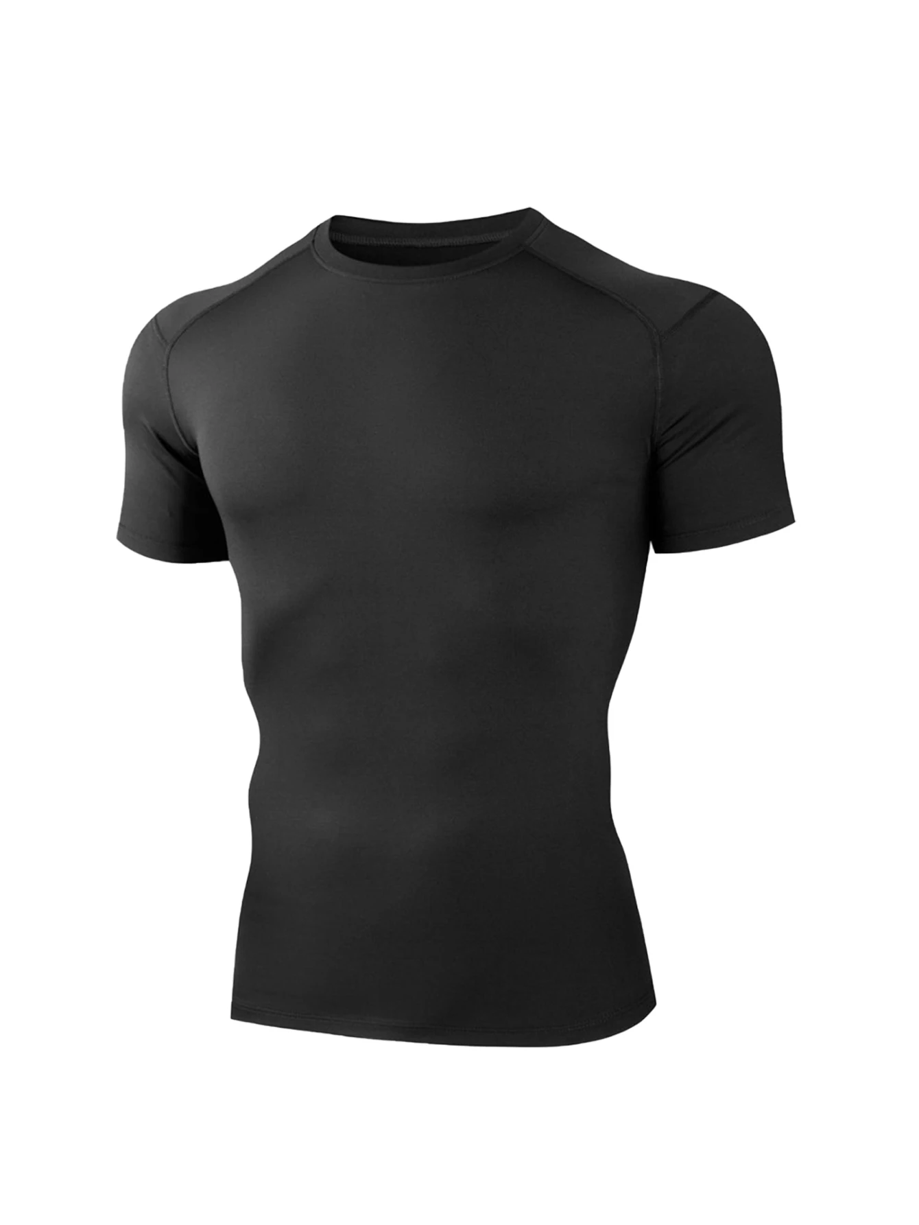 Camicie a maniche corte da uomo fresche e traspiranti, adatte per lo sport e il fitness, ad alta elasticità e ad asciugatura rapida