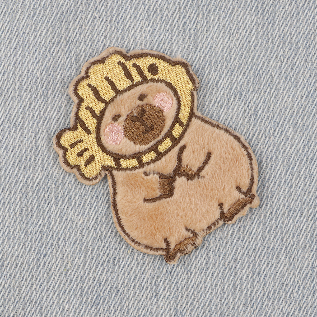 Cartoon Capybara Stickerei Patch Eisen auf Patches auf Kleidung Rucksack niedlichen Patches für Jacken DIY nähen Patch Aufkleber 5 teil/satz