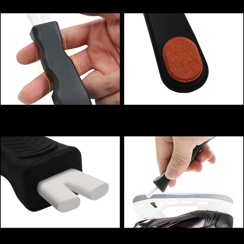 สเก็ตน้ำแข็ง Sharpener,สเก็ตน้ำแข็ง Edge ใบมีด Sharpener Grindstone,สเก็ตน้ำแข็งเครื่องบดใบมีด Sharpening Stone เครื่องมือ24BD