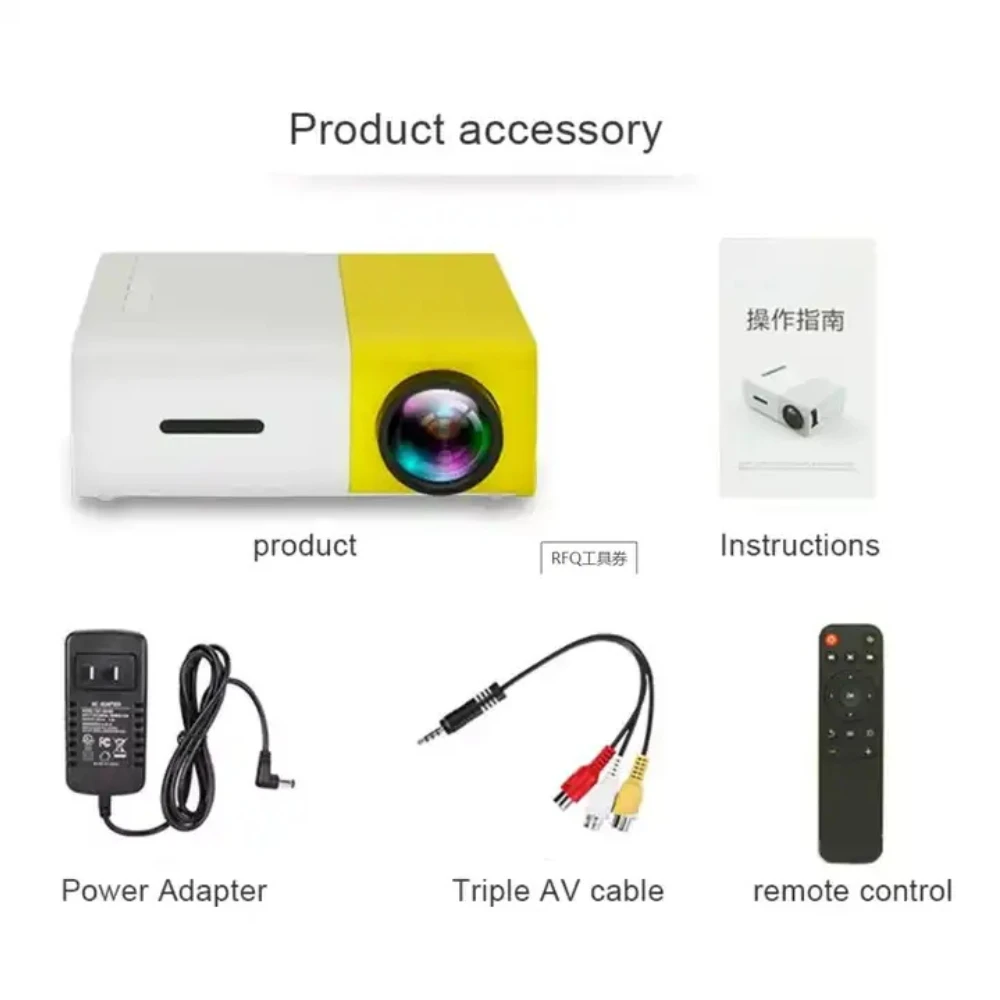 YG300 Proiettore esterno Proiettore portatile Wifi Smart 1280 720P Smart Home Theater Video Mini proiettore Proiezione mobile
