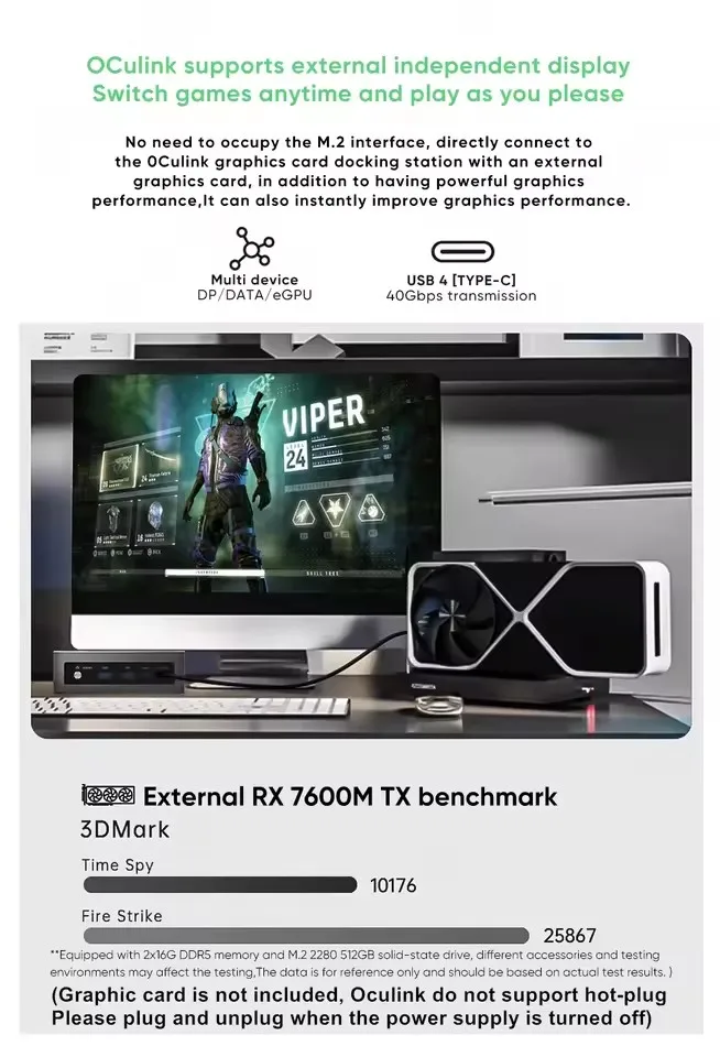 Topton Oculink Gaming Mini PC AMD Ryzen 9 8945HS R7 8845HS USB4.0 2x2.5G LAN 2xPCIe4.0 2xDDR5 Windows 11 NUC Mini komputer WiFi6
