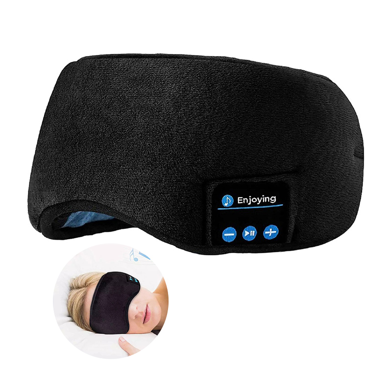 Bluetooth 3d máscara de olho fones de ouvido música dormir bandana fones macio elástico confortável sem fio fone de ouvido sono máscara de olho