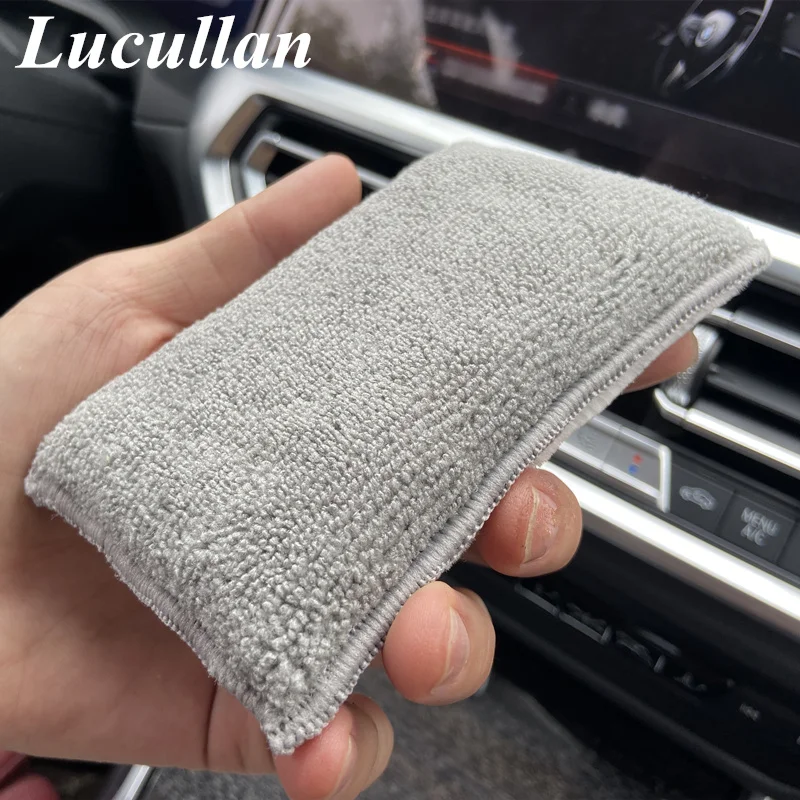 Lucullan Nội Thất Bằng Sợi Nhỏ Cọ Bọt Biển (5 ”X3.5”) Applicators Cho Da, Nhựa vinyl Và Tăng Chiều Cao Vệ Sinh