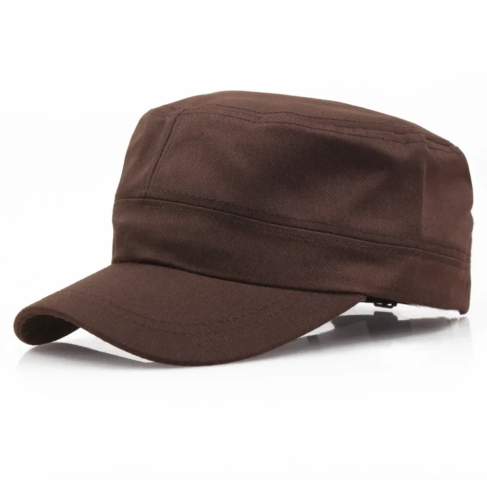 Sombrero militar ajustable de Color sólido Unisex Retro gorra de béisbol de algodón liso moda Casual al aire libre transpirable senderismo caza sombrero