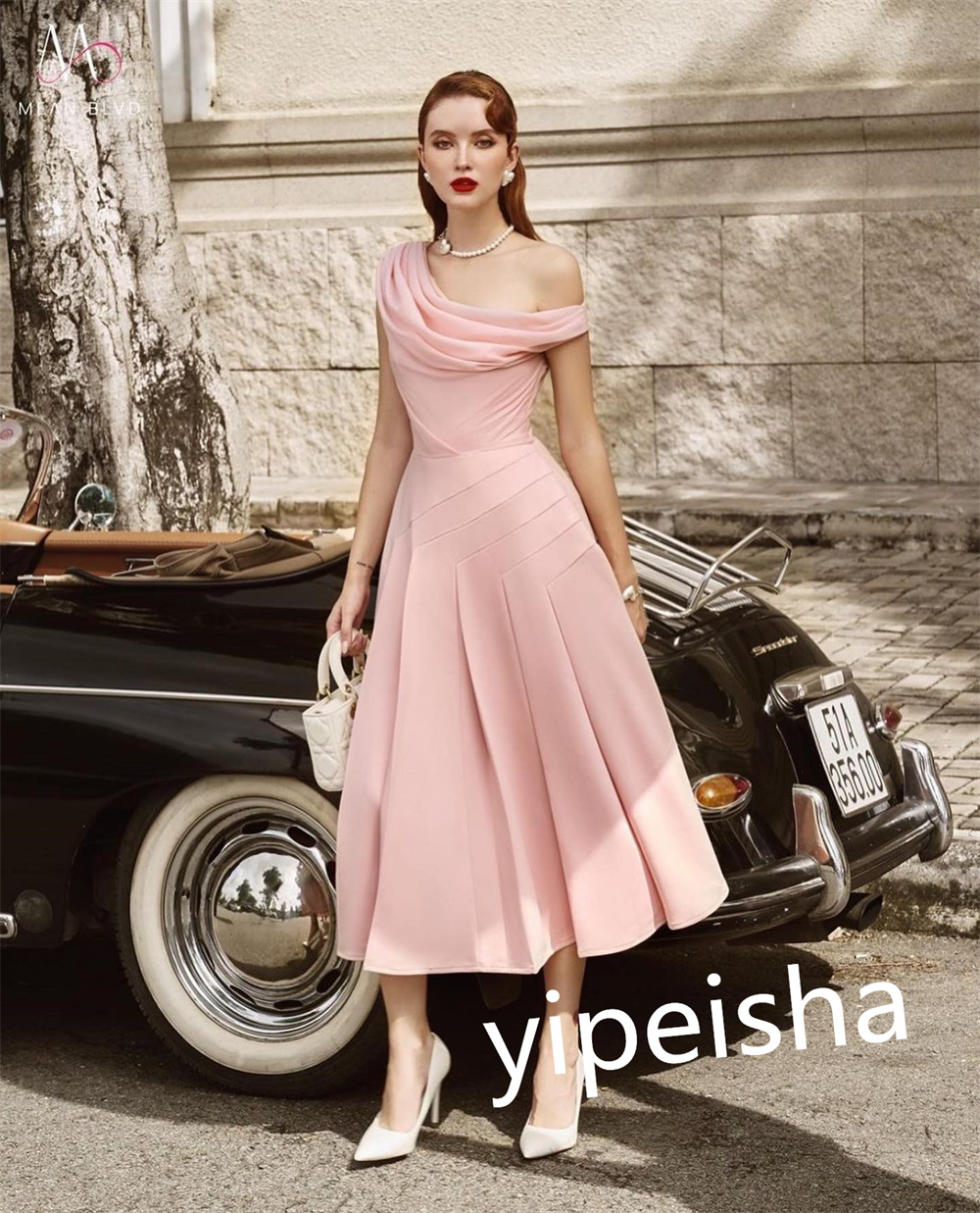 Personalizado jiayigong clássico estilo moderno formal noite de um ombro a linha plissados vestidos de ocasião sob medida