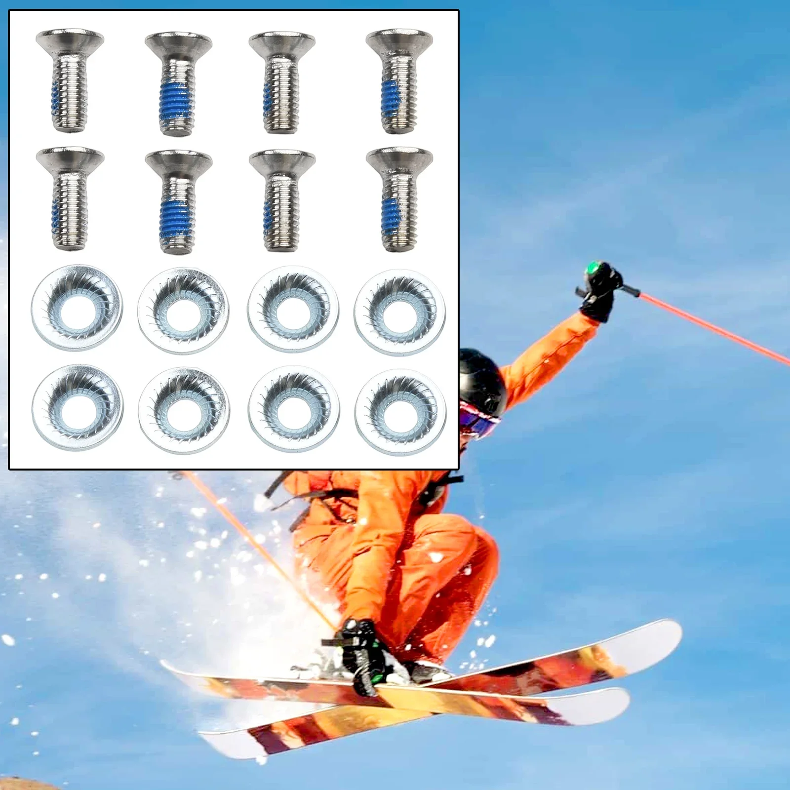 Ski Accessories Binding Washer Universal Snowboard Fixed Screw AntiSlip Feature Durable And Practical Fits Most Bindings