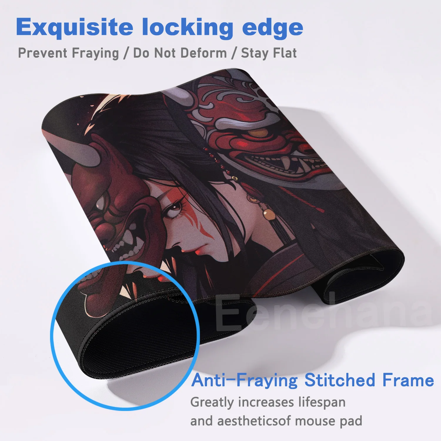 Janpanese Mask Girl Mouse Pad 90x40CM non-slip Gaming Mousepad Gamer E-Sports Mouse Mat Game Mechanical Keyboard XXL Desk Mat