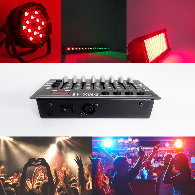 Контроллер DMX Светодиодный Par Light DJ Light Console Консоль DMX-48 Универсальный международный стандарт управления DMX512