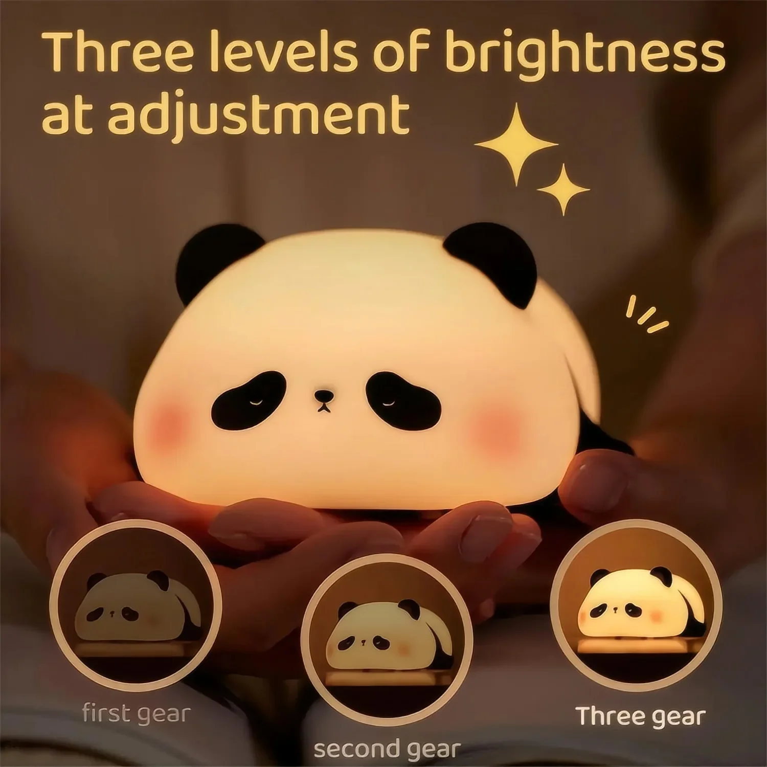 동물 Led 밤 빛 충전식 디 밍이 가능한 실리콘 테이블 램프 보육 침실에 대 한 어린이 밤 빛 귀여운 생일 선물