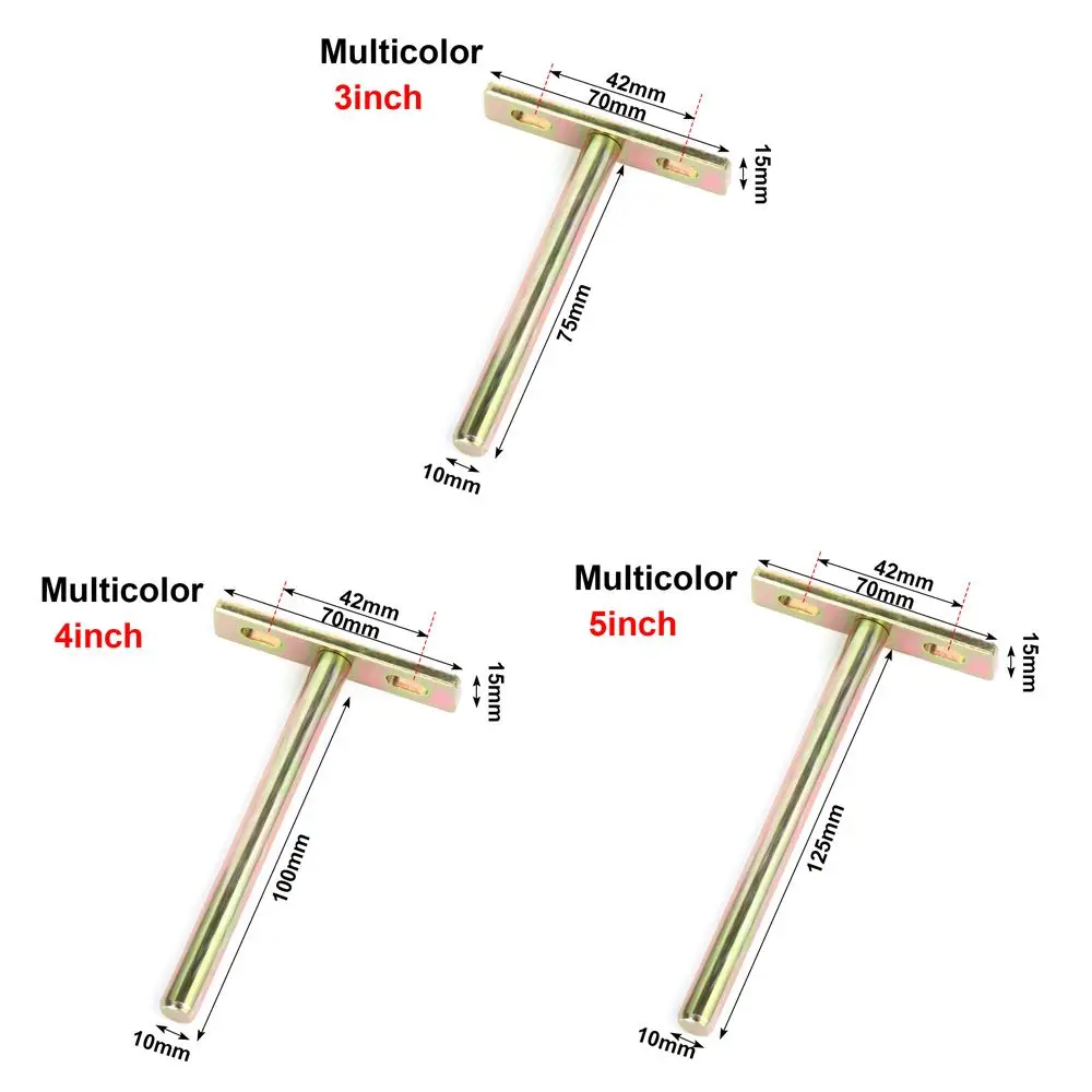 T Shape Metal Shelf Brackets Concealed Brackets Floating Hidden Wall Shelf Supports Screw Mounting Plate High Quality