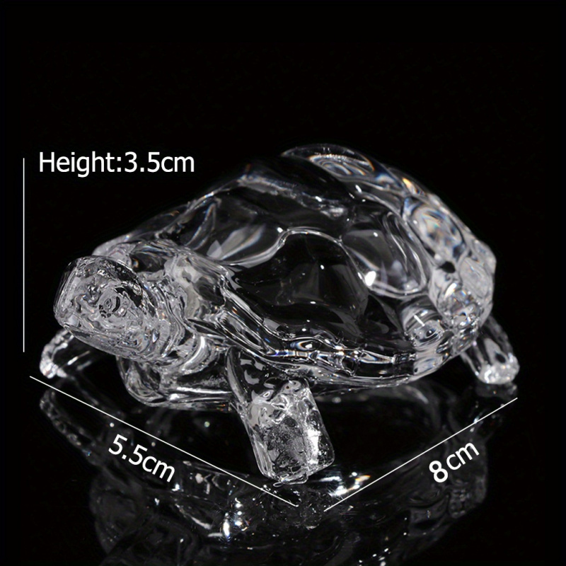 A Crystal Turtle Ornament, Mini Turtle Statue, Lucky Ornament, Suitable for Home Office Desk Decoration, Home Decoration