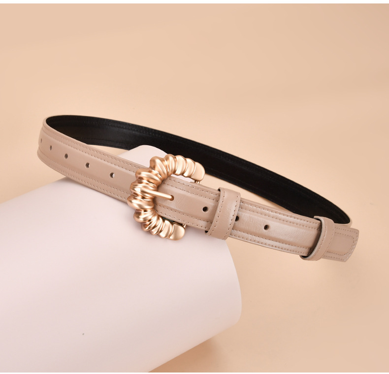 ผู้หญิงรันเวย์แฟชั่น Vintage ของแท้หนัง Cummerbunds ชุดสุภาพสตรีรัดตัวเข็มขัดตกแต่งเข็มขัดแคบ R1454