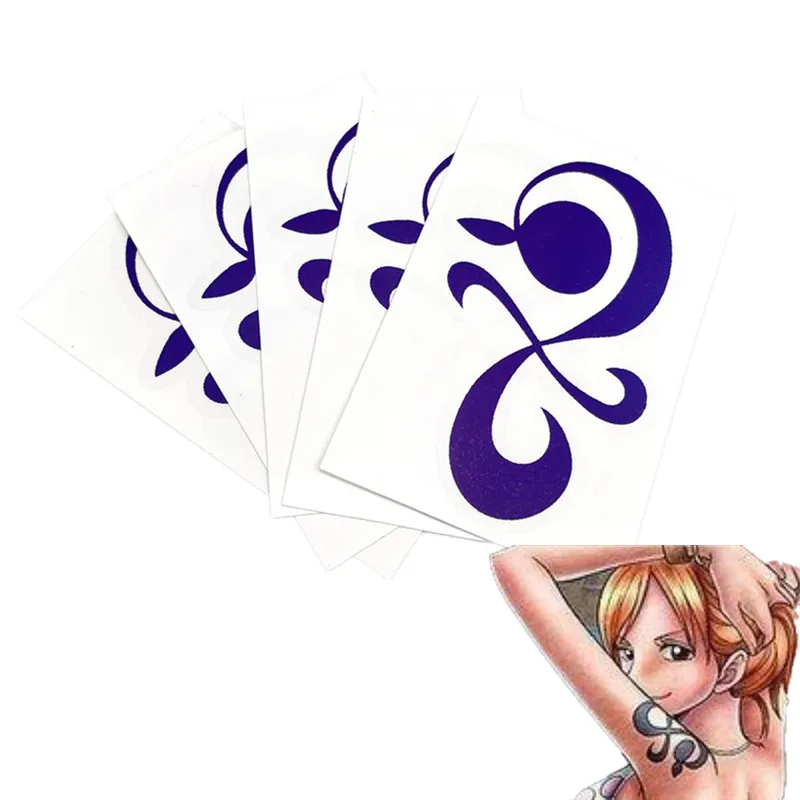 Anime nami tatuagem cosplay à prova dwaterproof água falso tatuagem adesivo temporário personagem prop acessórios presente