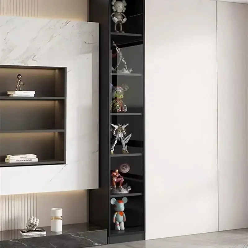 ตู้โชว์ตู้ชั้นวางเอกสารไวน์ห้องใต้ดินกระจกตู้เก็บไวน์ติดผนังห้องนั่งเล่นตู้เย็น vitrinas de vidrio เฟอร์นิเจอร์บาร์ในร่ม