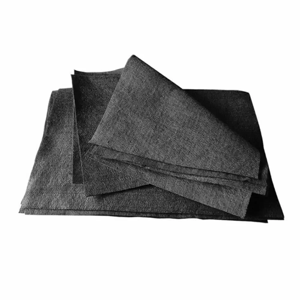 Black graphite felt welding protective blanket carbon fiber high-temperature 300 * 300mm durable torch shielding package protect