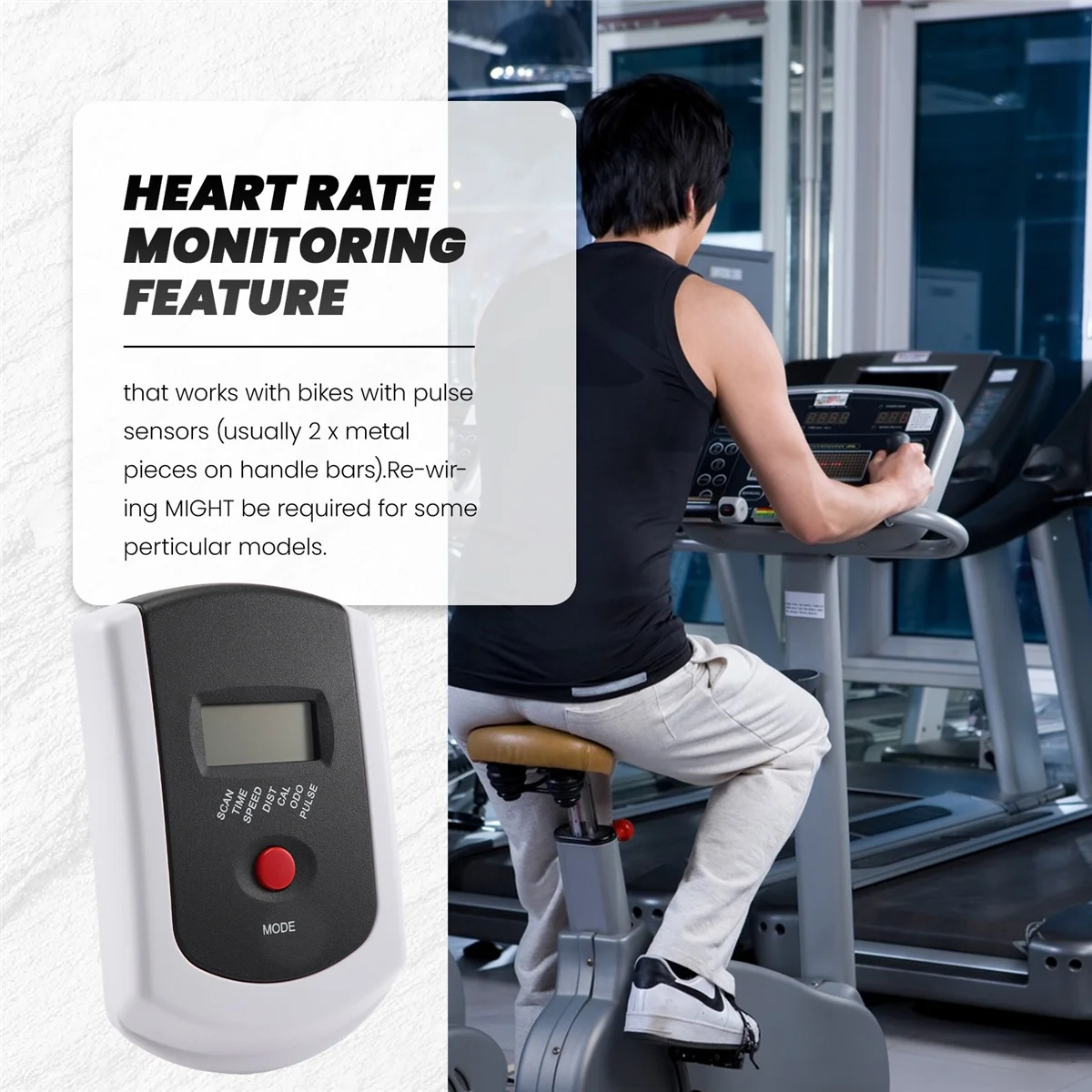 Najnowszy prędkościomierz z monitorem tętna do rowerów stacjonarnych fitness, rower magnetyczny