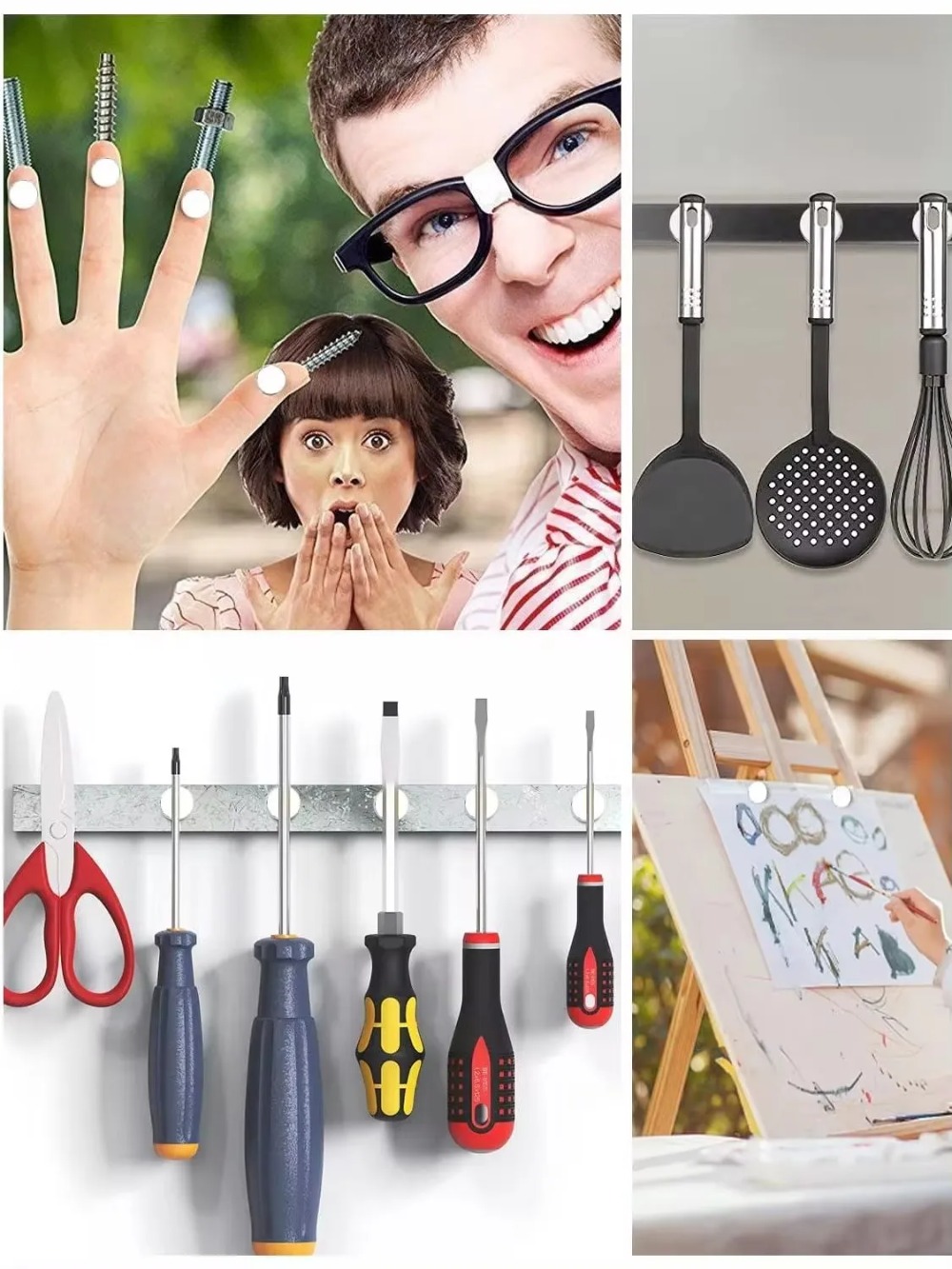 Imanes redondos, mini disco magnético para refrigerador para pizarra blanca, casillero, nevera, manualidades DIY