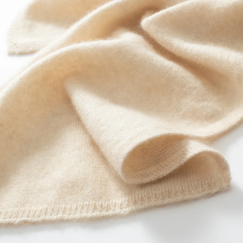 100% de invierno para mujer, bufanda tejida de Cachemira, chal, Poncho liso, bufanda informal de moda versátil, bufandas de alta calidad para mujer 2024