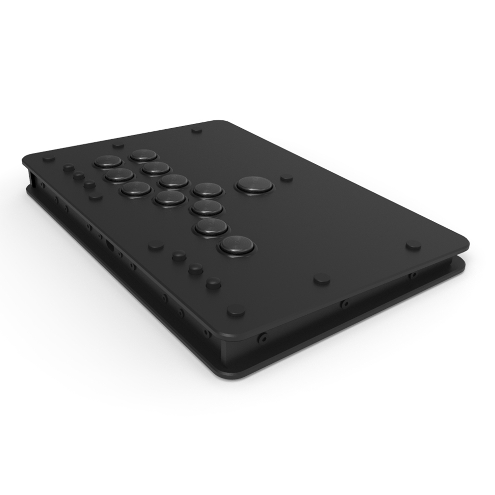 Punk Workshop Mini HitBox SOCD Fighting Stick Controller Mechanical Button Support PC/Android PS4 Xbox WII Switch Carbon Fiber