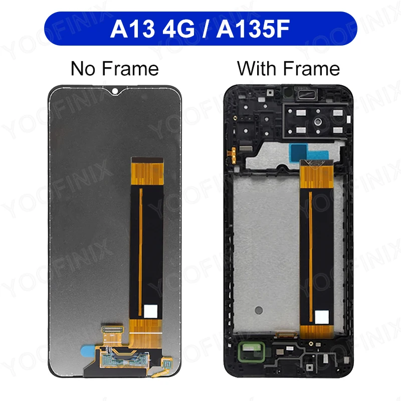 ทางเลือก IPS สำหรับ Samsung Galaxy A13จอแสดงผล LCD SM-A135F หน้าจอสัมผัสสำหรับ Samsung Galaxy A13อะไหล่ทดแทน LCD SM-A136U 5g