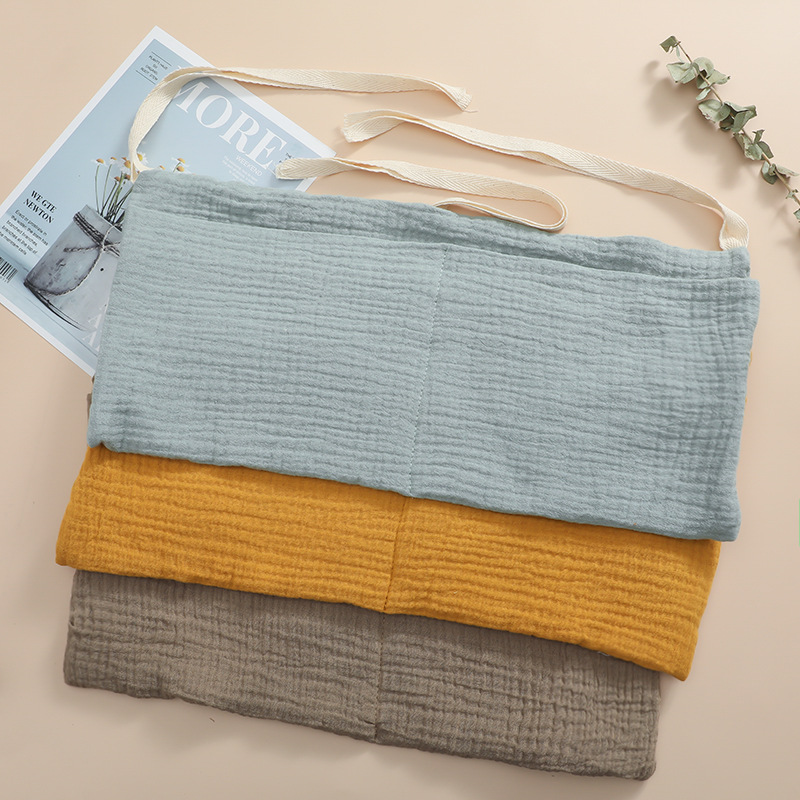 Organizzatore per culla Lettino Caddy Borsa portaoggetti per letto 2 tasche Comodino Appeso Pannolini Nursery Giocattoli Borsa Pannolini Passeggino Organizzare