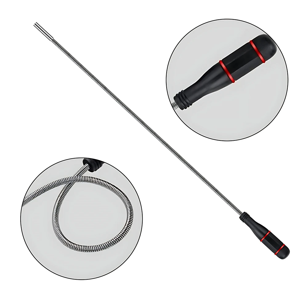 พับ Strong Magnetic Pickup เครื่องมือโลหะยืดหยุ่น Pick Up เครื่องมือดูดบาร์แม่เหล็กฤดูใบไม้ผลิ Grip Grabber Pick-up Rod เครื่องมือ