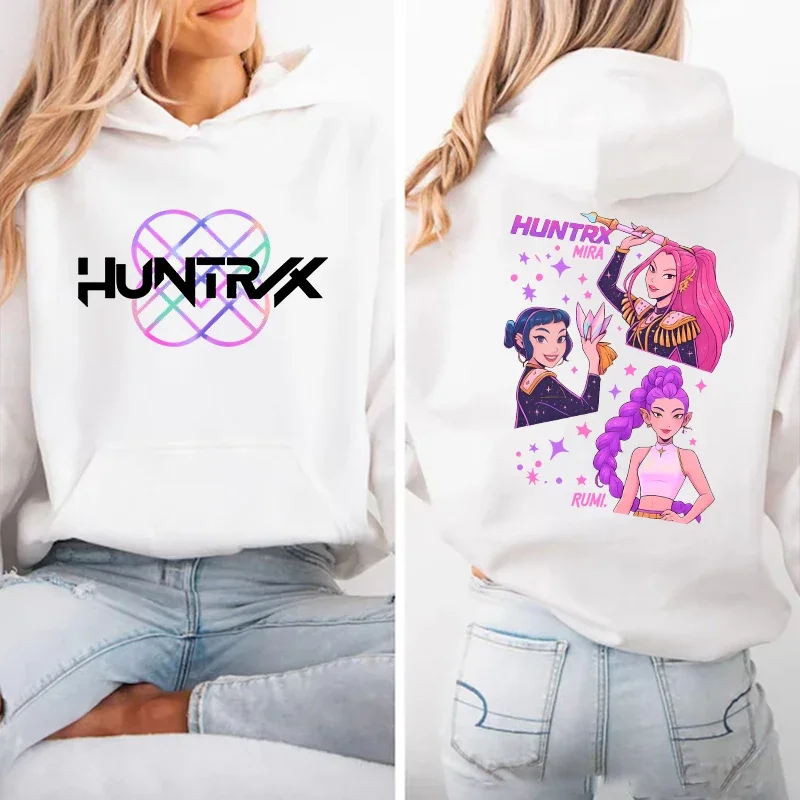 Новое аниме Kpop Demon Hunters Mira Rumi Zoey толстовки для женщин и мужчин толстовка с длинными рукавами повседневные свободные толстовки модные пуловеры топы