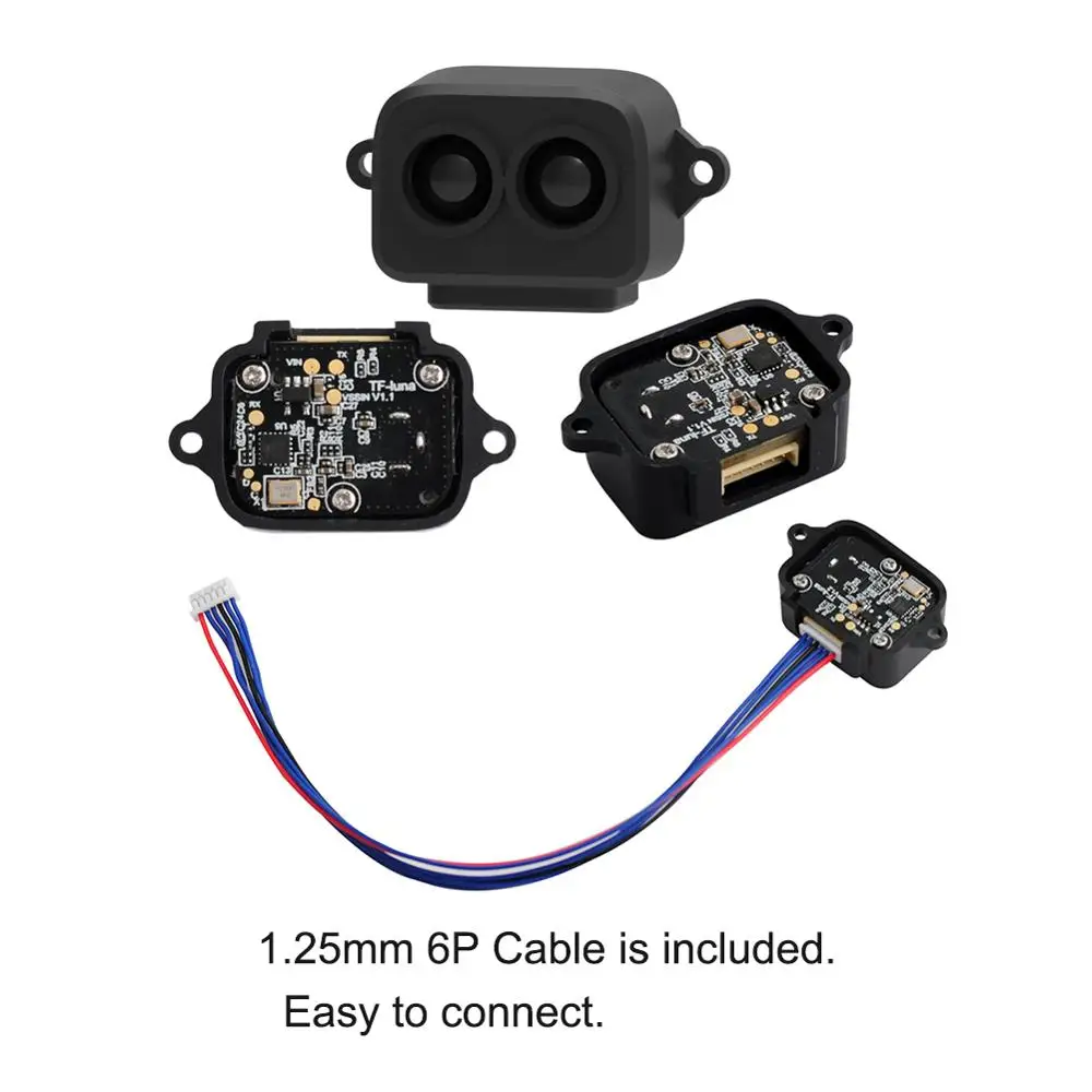 TF-Luna LiDAR Module Range Finder Sensor 5V UART IIC Interface Single-Point Micro Ranging Module for Arduino Pixhawk