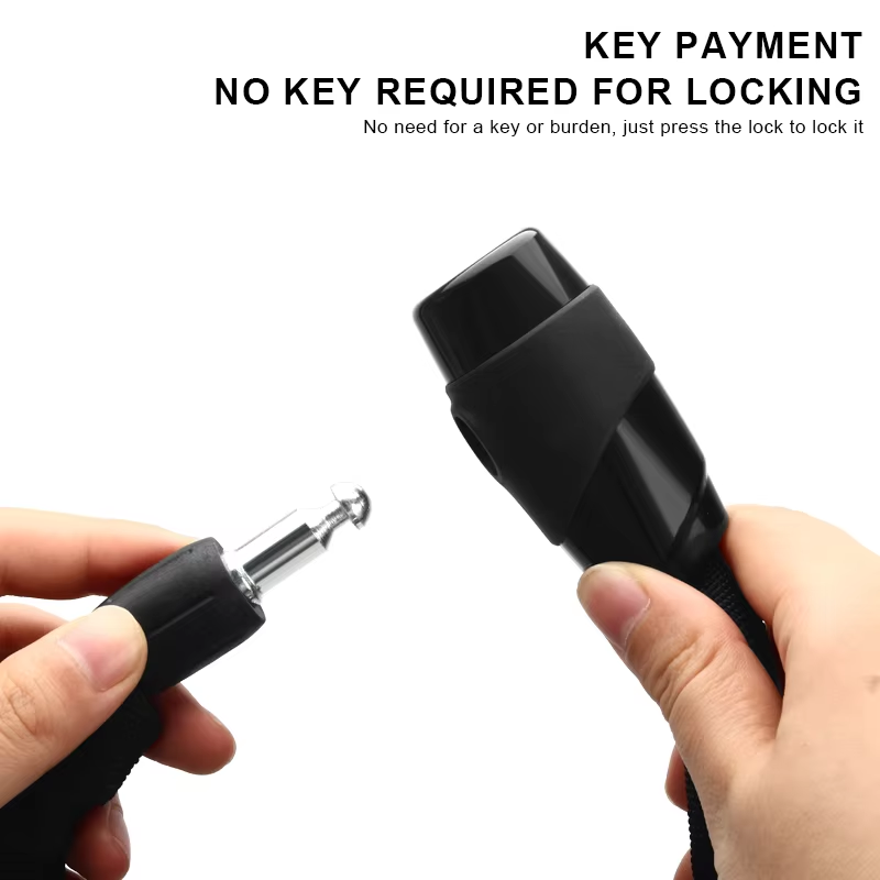 RIDERACE-Serrure anti-vol portable pour vélo électrique, accessoire de haute sécurité pour VTT, avec 2 prédire pour scooter