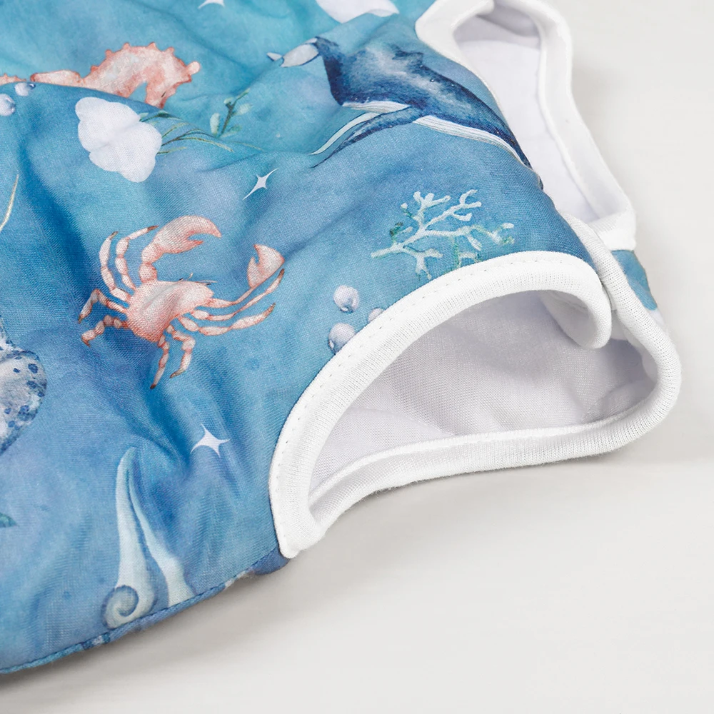 Elinfant, 1 шт., детский спальный мешок из полиэстера, модные принты, Размеры S/M/ L, 3 размера, Дышащий моющийся теплый детский жилет, спальный мешок