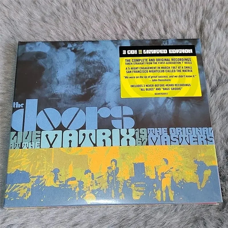 Знаменитая американская киноделическая рок-представтивная группа The Doors Live At The Matrix1967 3CD живой альбом музыкальный компакт-диск.