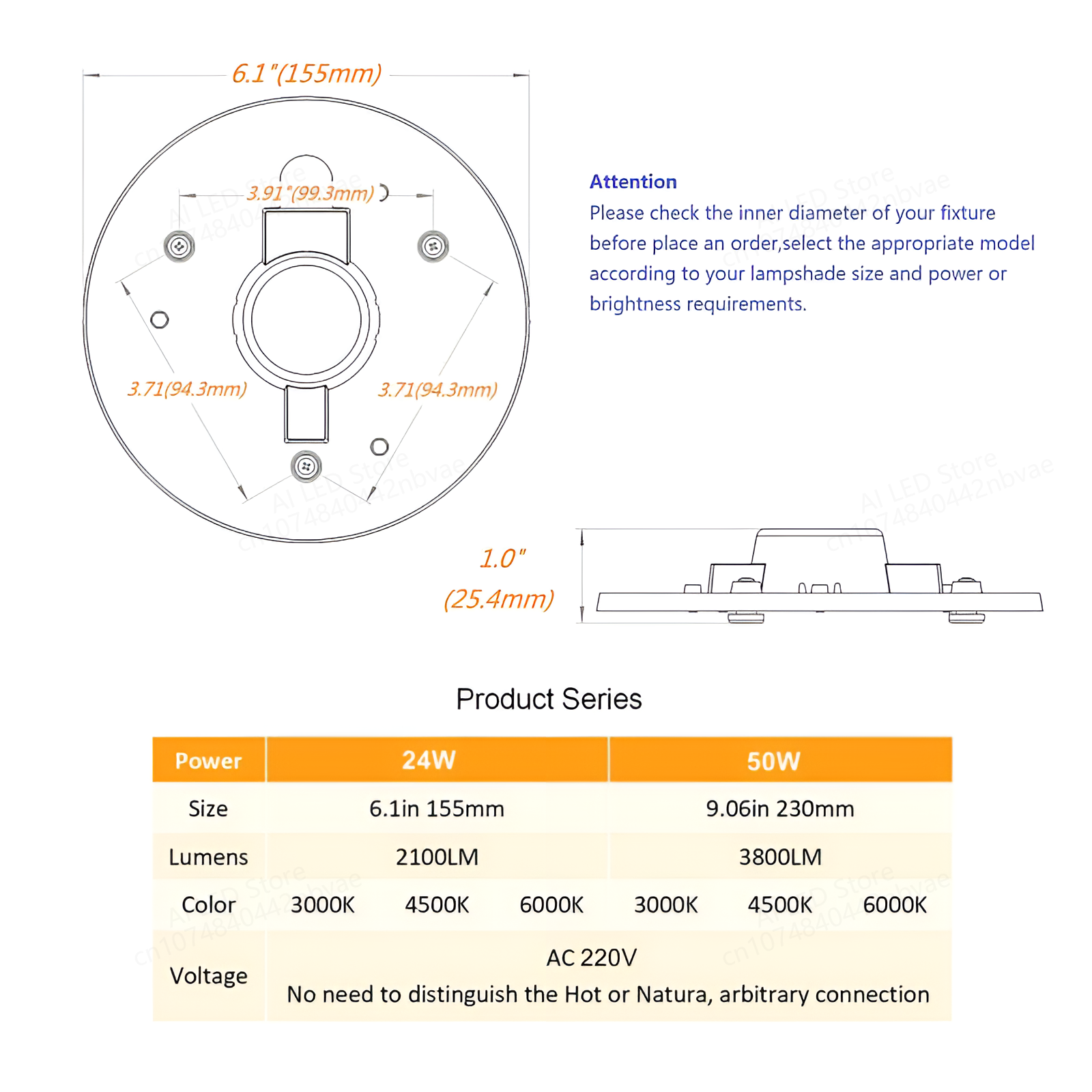 60W 50W 36W 24W 18W 12W Led Ringpaneel Licht Led Ronde Plafondplaat Ronde Lamp Ac 220V 230V 240V Led Licht