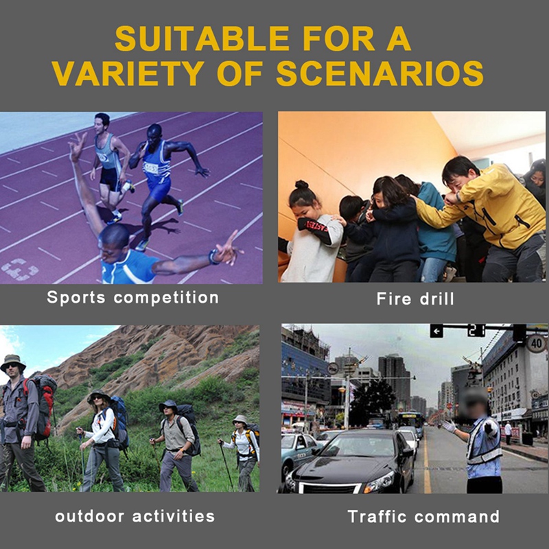 Prático apito elétrico eletrônico tons de árbitro sobrevivência ao ar livre futebol basquete jogo cheerleading apito